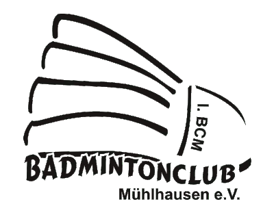 Logo des 1. Badmintonclubs Mühlhausen